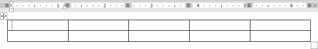 Table with AutoFit to window in Word 365