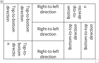 Text Directions in Word 365