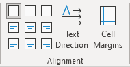 Alignment group in Word for Microsoft 365 Alignment group in Word 365