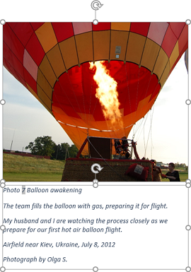 Text wrapping for photo in Word for Microsoft 365 Text wrapping for photo in Word 365