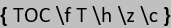 Table of Contents field in Word 365