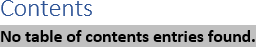 Error of Table of Contents in Word for Microsoft 365 Error of Table of Contents in Word 365