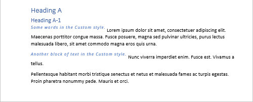 Custom style in Table of Contents Word for Microsoft 365 Custom style in Table of Contents Word 365