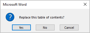 Microsoft Word message in Word for Microsoft 365 Microsoft Word message in Word 365
