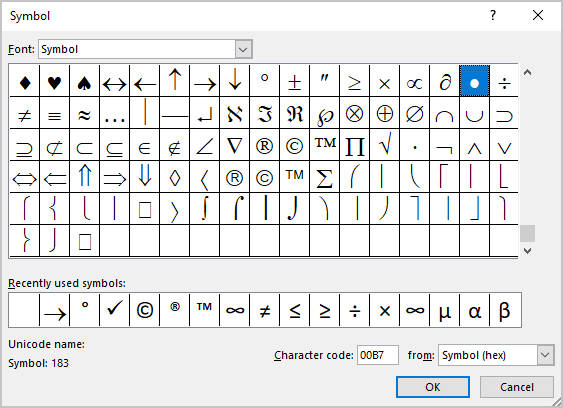 Custom mark in Footnote and Endnote dialog box Word 365