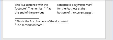 1 column layout in Footnote and Endnote dialog box Word 365