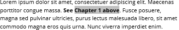 Cross-reference Heading example 5 in Word 365