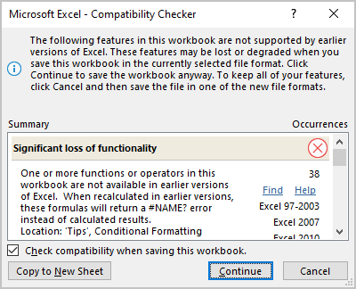 Check Compatibility in Excel for Microsoft 365 Check Compatibility in Excel 365