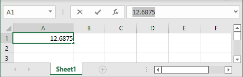 Value in Formula bar Excel for Microsoft 365 Value in Formula bar Excel 365