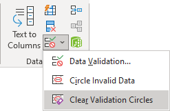 Clear Validation Circles in Excel for Microsoft 365 Clear Validation Circles in Excel 365