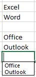 AutoComplete list in Excel 365