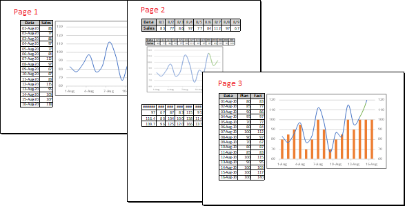 Different page orientation in Excel 365