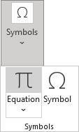 Equation button in Excel 365