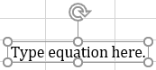 Empty equation in Excel 365