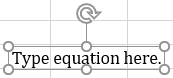 Empty equation in Excel for Microsoft 365 Empty equation in Excel 365