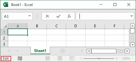 Formuls bar in Excel 365