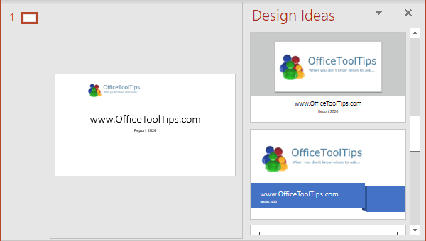 Design Ideas in PowerPoint for Microsoft 365 Design Ideas in PowerPoint 365