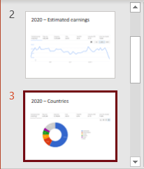 Select slide in Normal view PowerPoint 365