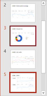 Select multiple slides 2 in PowerPoint 365