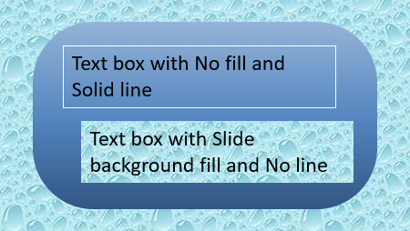 Slide Background Fill example in PowerPoint 365