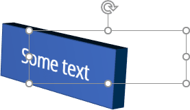 Distance from ground in 3D rotation effect example in PowerPoint 365