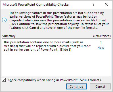 Microsoft PowerPoint - Compatibility Checker in PowerPoint for Microsoft 365 Microsoft PowerPoint - Compatibility Checker in PowerPoint 365