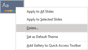 Delete in popup menu PowerPoint for Microsoft 365 Delete in popup menu PowerPoint 365