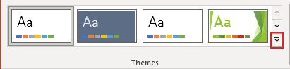 More Themes in PowerPoint 365