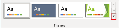 More Themes in PowerPoint for Microsoft 365 More Themes in PowerPoint 365