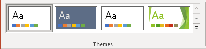 Themes in PowerPoint 365