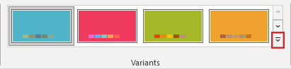 More Variants in PowerPoint for Microsoft 365 More Variants in PowerPoint 365