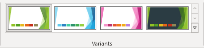 Variants in PowerPoint 365