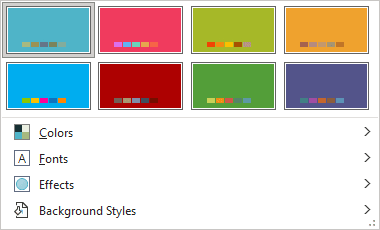 Variants gallery in PowerPoint for Microsoft 365 Variants gallery in PowerPoint 365