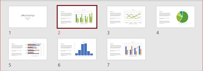 Theme Colors for selected slides in PowerPoint 365