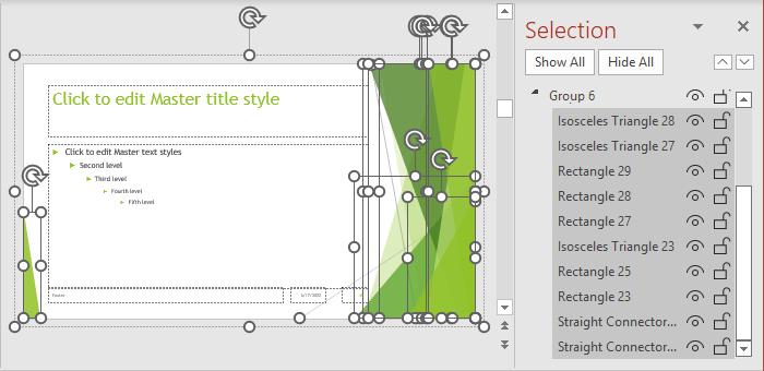 Theme Background graphics in PowerPoint for Microsoft 365 Theme Background graphics in PowerPoint 365