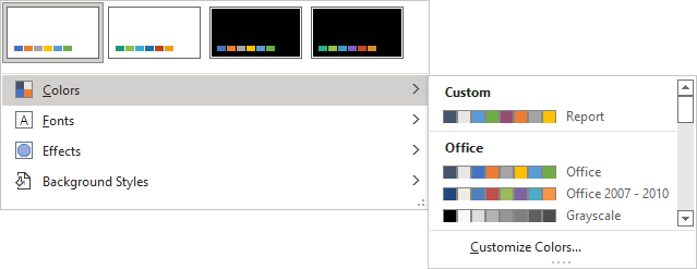 Theme Colors in PowerPoint for Microsoft 365 Theme Colors in PowerPoint 365