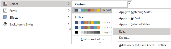 Edit Colors in PowerPoint 365