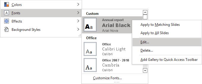 Edit Fonts in PowerPoint for Microsoft 365 Edit Fonts in PowerPoint 365