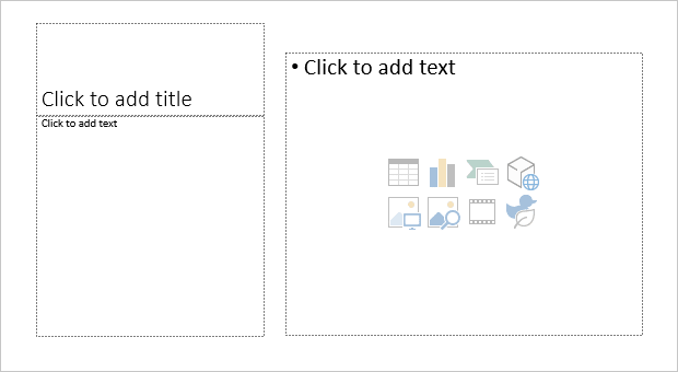 Placeholders in PowerPoint 365
