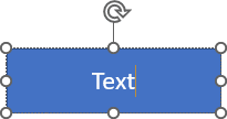 Example of text in shape PowerPoint 365