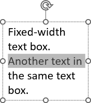 Example of selected line in PowerPoint 365