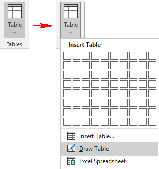 Draw Table in PowerPoint 365