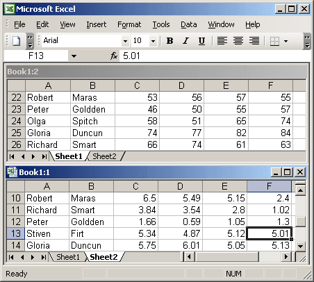 New window in Excel 2003