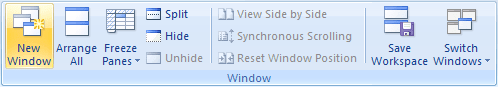 Window in Excel 2007