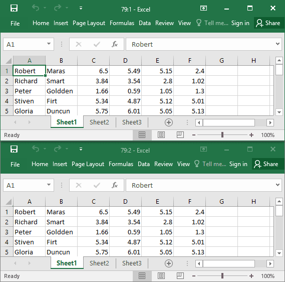 New window in Excel 2016 New window in Excel 2016