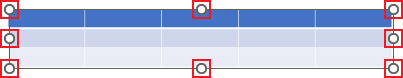 Table handles in PowerPoint 365