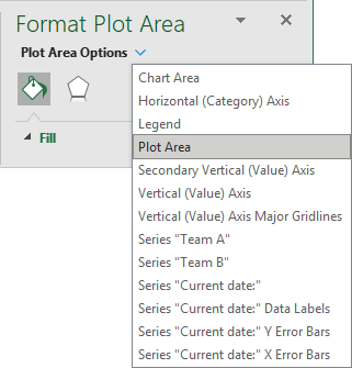 Select elements in Format pane Excel for Microsoft 365 Select elements in Format pane Excel 365