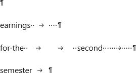 TRIM and CLEAN text example TRIM and CLEAN text example