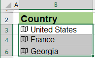 Geography data in Excel for Microsoft 365 Geography data in Excel 365