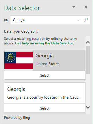 Data Selector pane in Excel for Microsoft 365 Data Selector pane in Excel 365